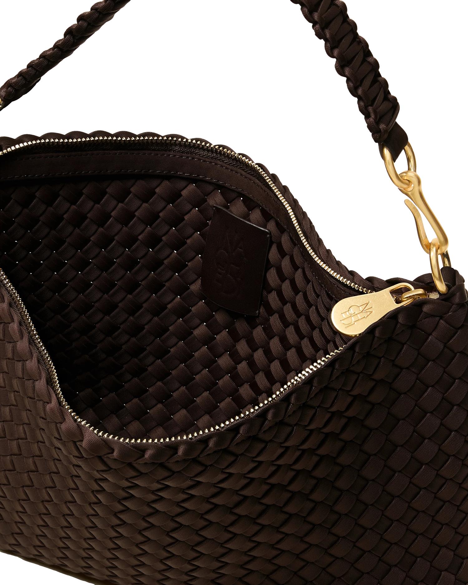 Naghedi Porto Small Half-Moon Chocolate Veske Brun - modostore.no