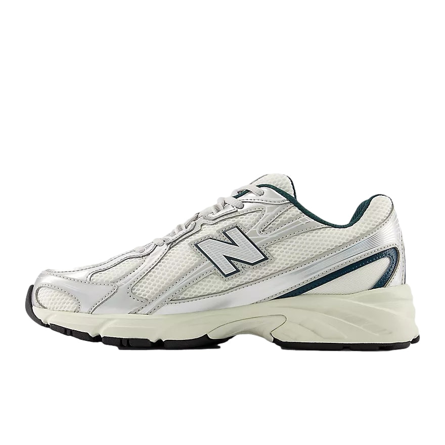 New Balance U 740 2EL Sko Off-White/Grønn - modostore.no