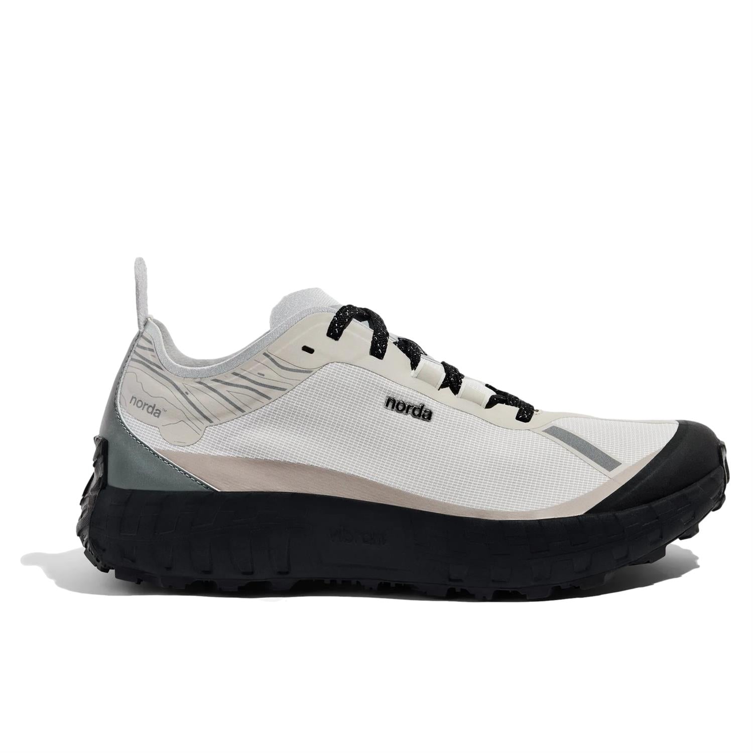 Norda 001 Cinder beige sko, komfortable og stilfulle sneakers med lyst beigefarget design og lukkede tå.