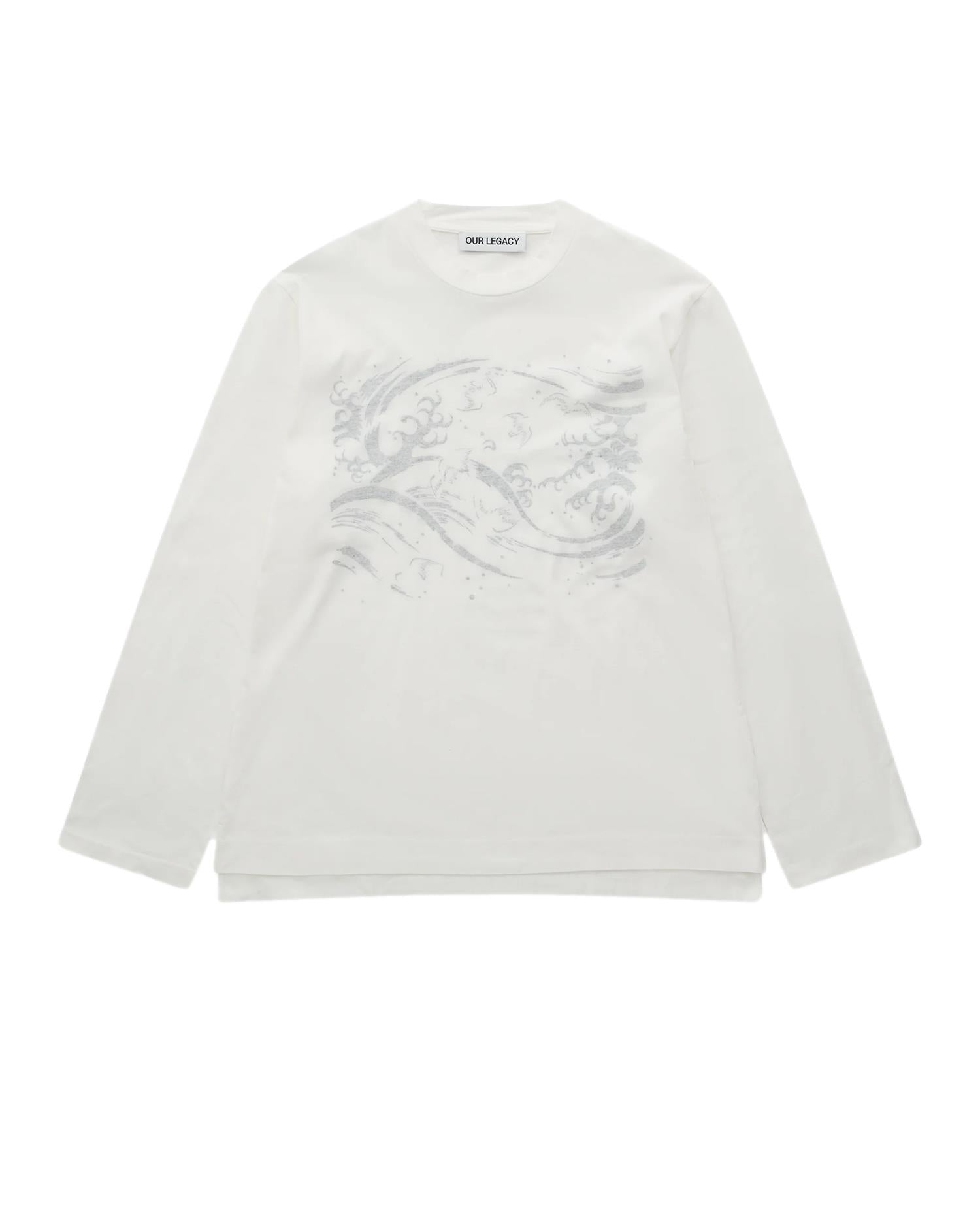 トップス OUR LEGACY BOX LONG SLEEVE Our Legacy Box Longsleeve Longsleeve Hvit – Oversized bomulls