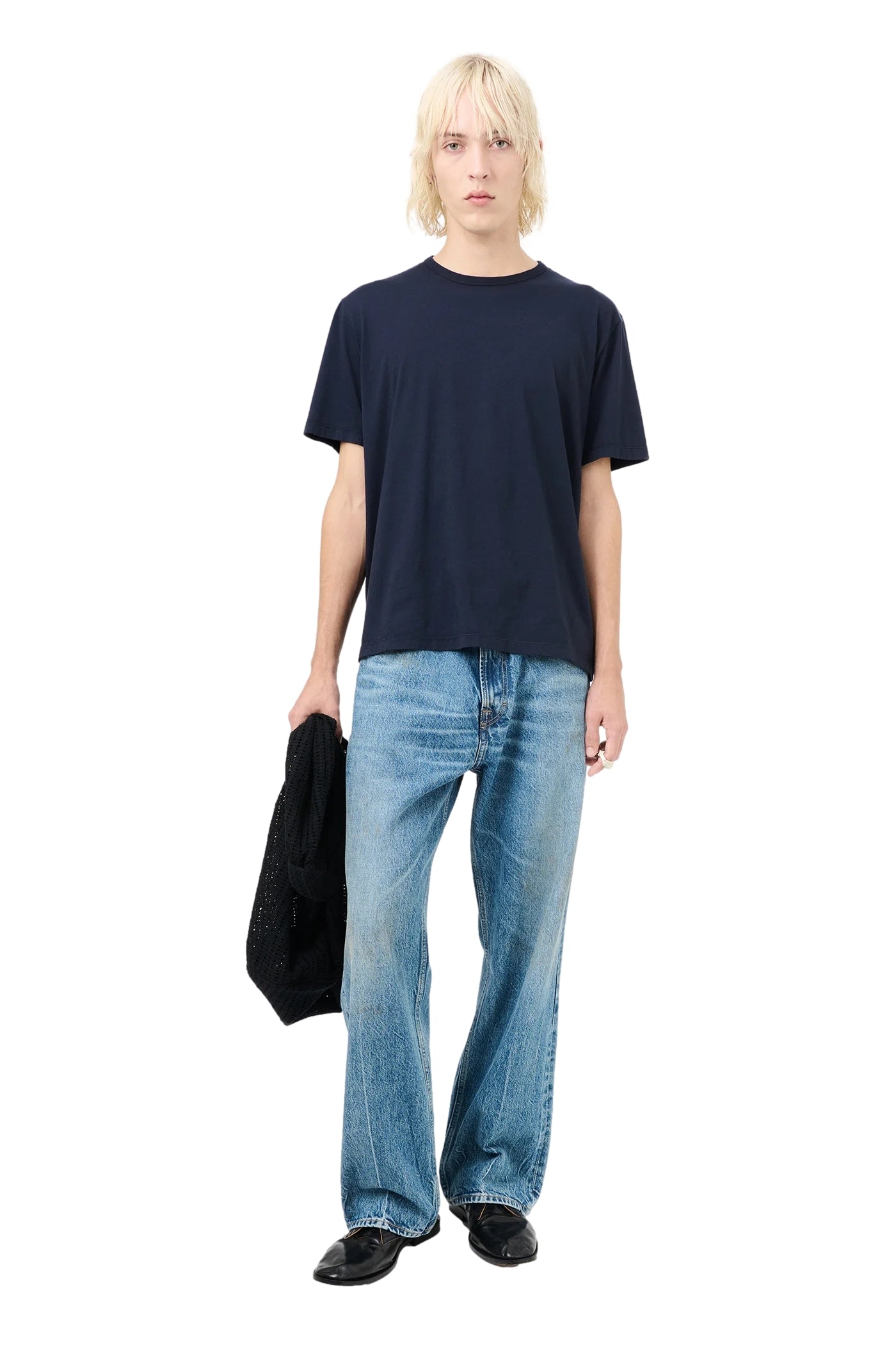 Our Legacy New Box T-Shirt T-shirt Mørkeblå - modostore.no