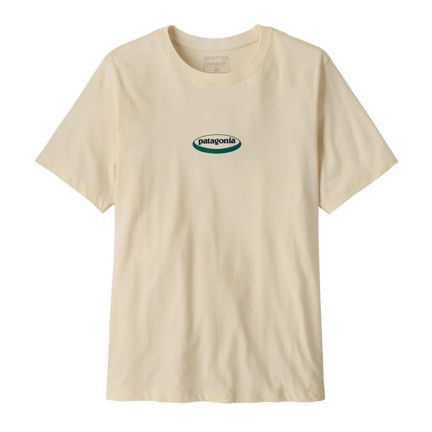 Patagonia Men's '95 Oval Logo T-Shirt Undyed Natural T-shirt Off-White - modostore.no