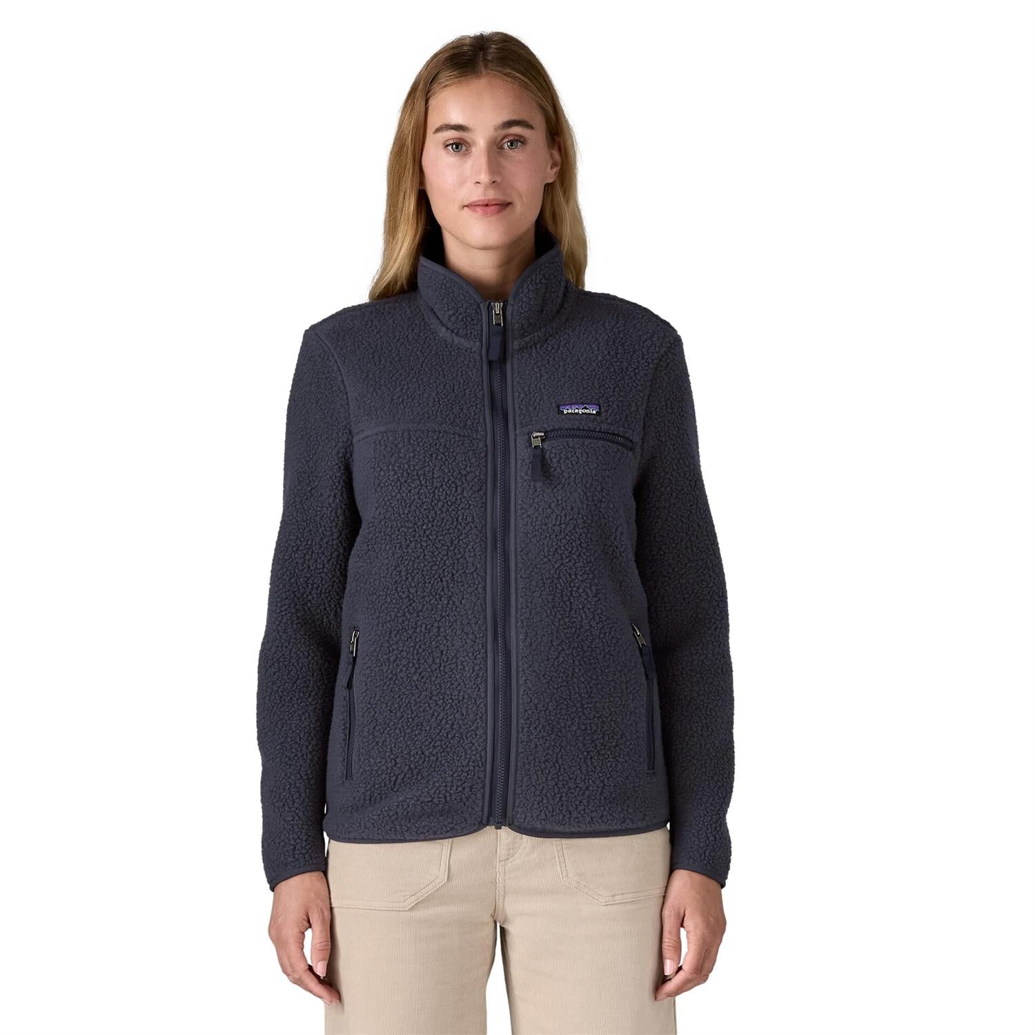 Patagonia Women's Retro Pile Jacket Sunken Blue Jakke Navy - modostore.no