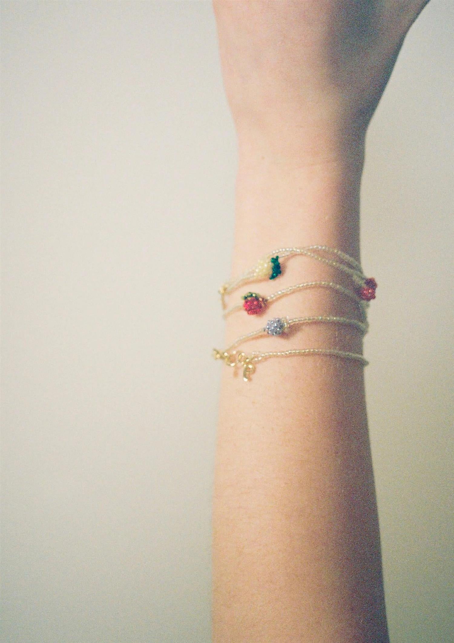 Pura Utz Mini Lemon Bracelet Armbånd Hvit Og Gul - modostore.no