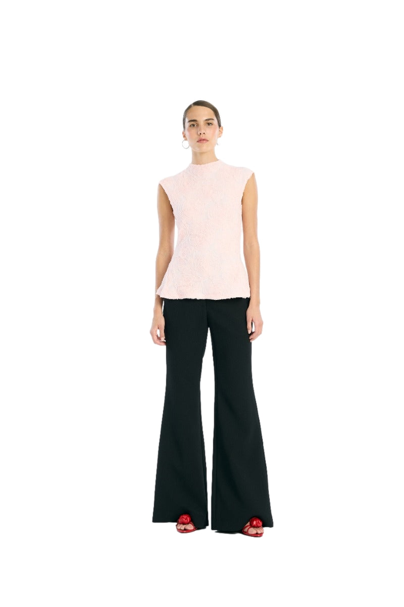 ROTATE Mesh Sleeveless Top Topp Lyserosa - modostore.no