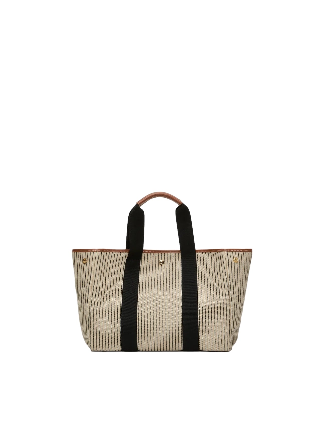 Rue de Verneuil Traversée M Anchor Chain Camel Veske Beige Striped - modostore.no