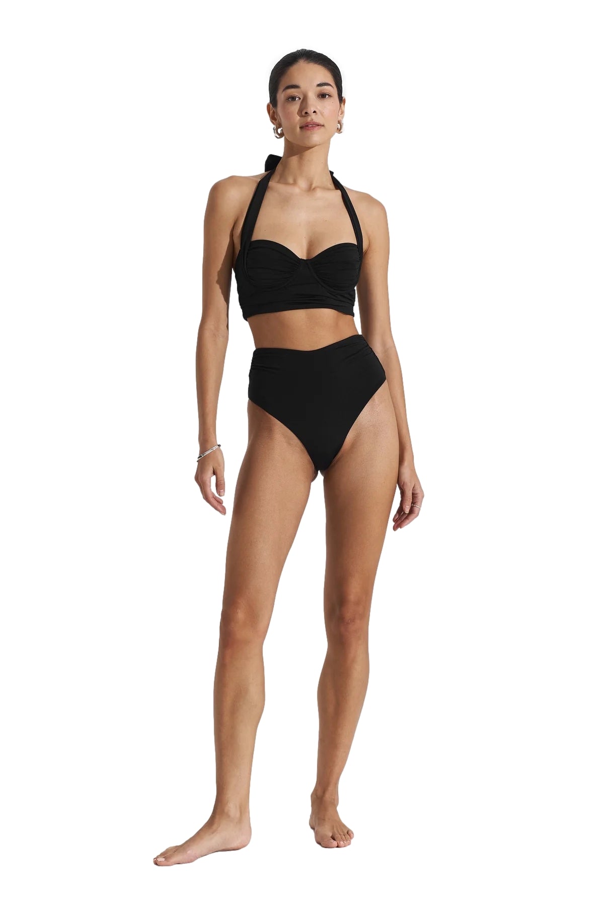 Seaquelle Haven Bottom Badetøy Blank Sort - modostore.no