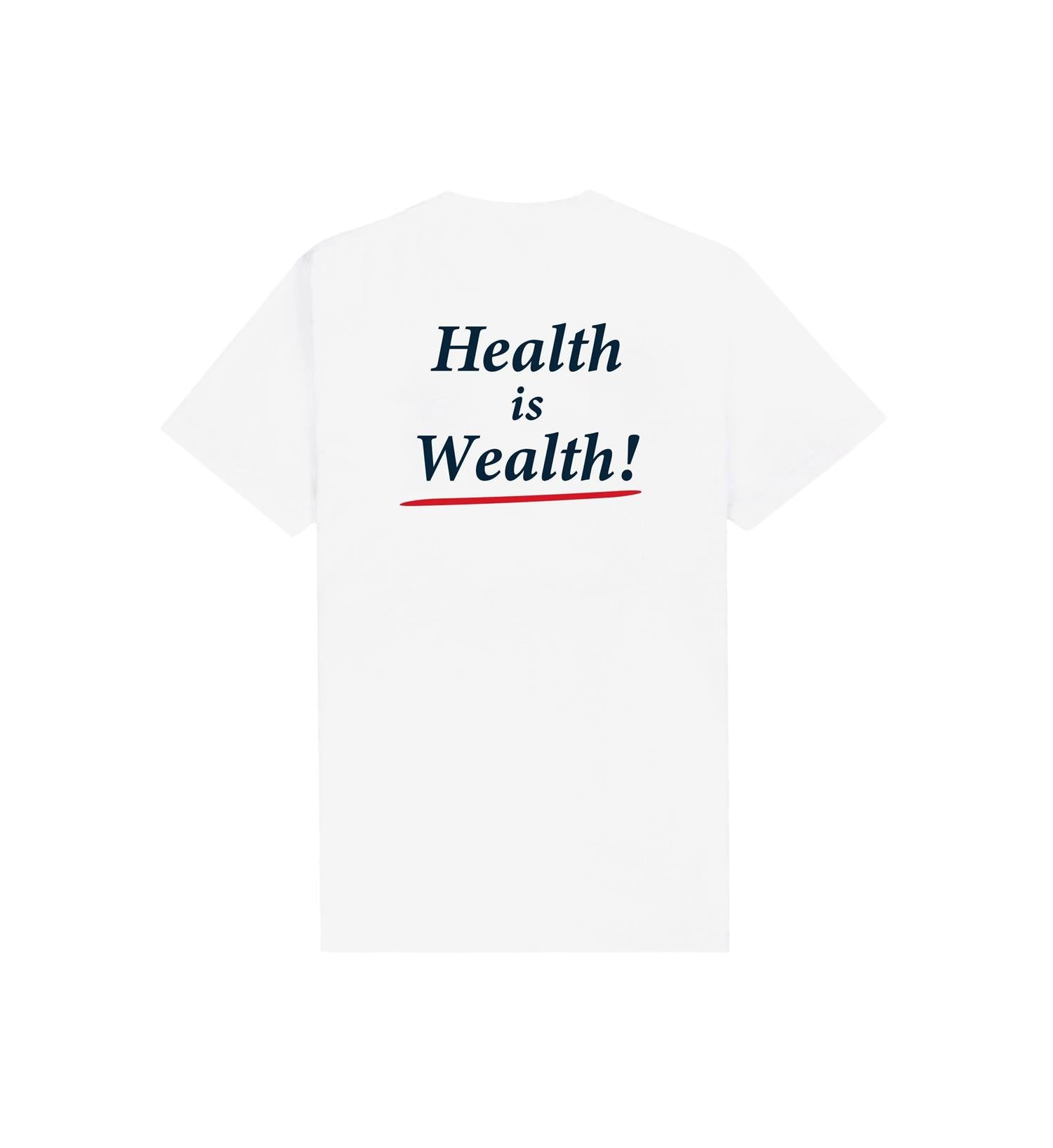 Sporty & Rich Health is Wealth T-Shirt T-shirt Hvit - modostore.no