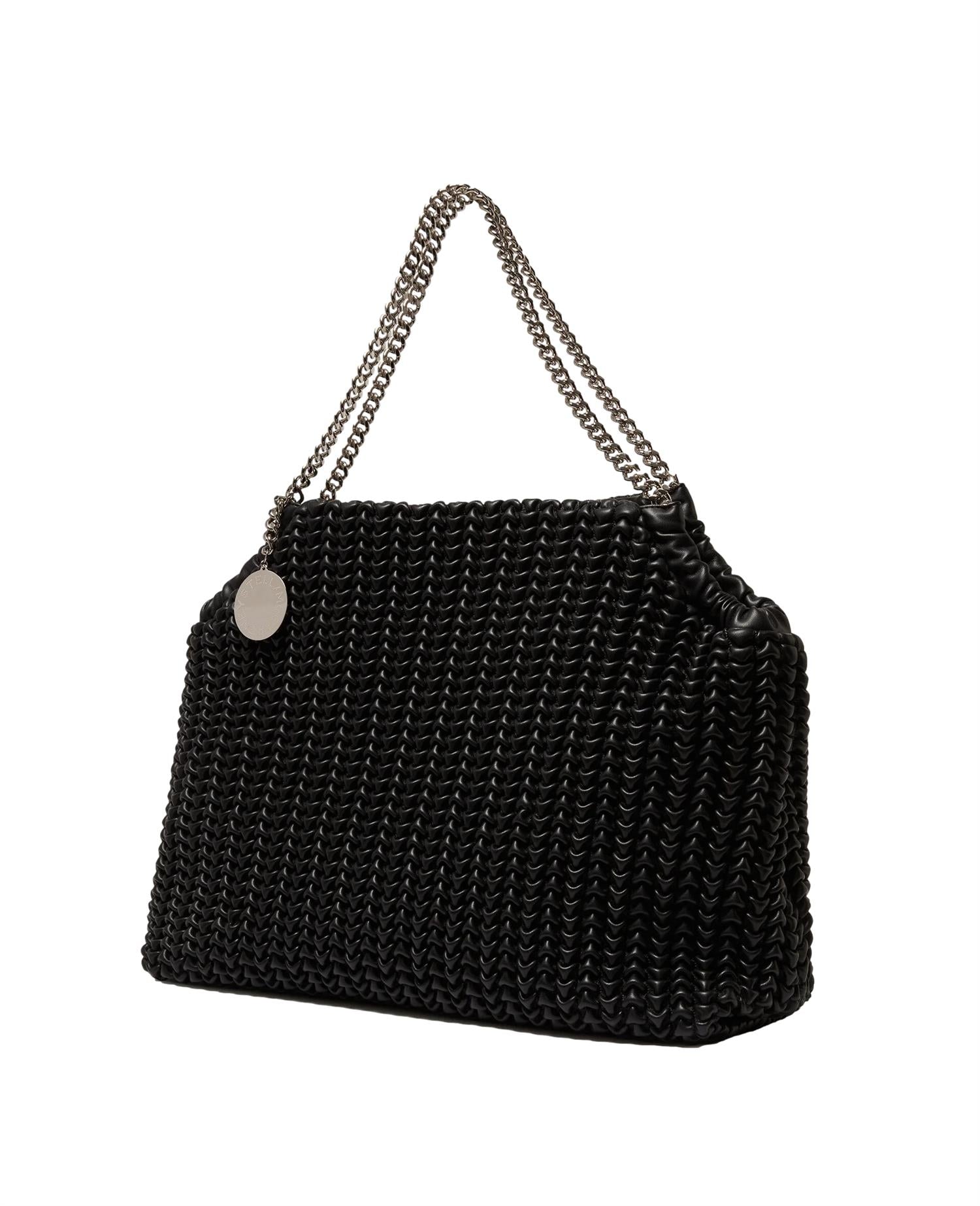 Stella McCartney Falabella Drawstring Bag Embroidery Veske Sort - modostore.no