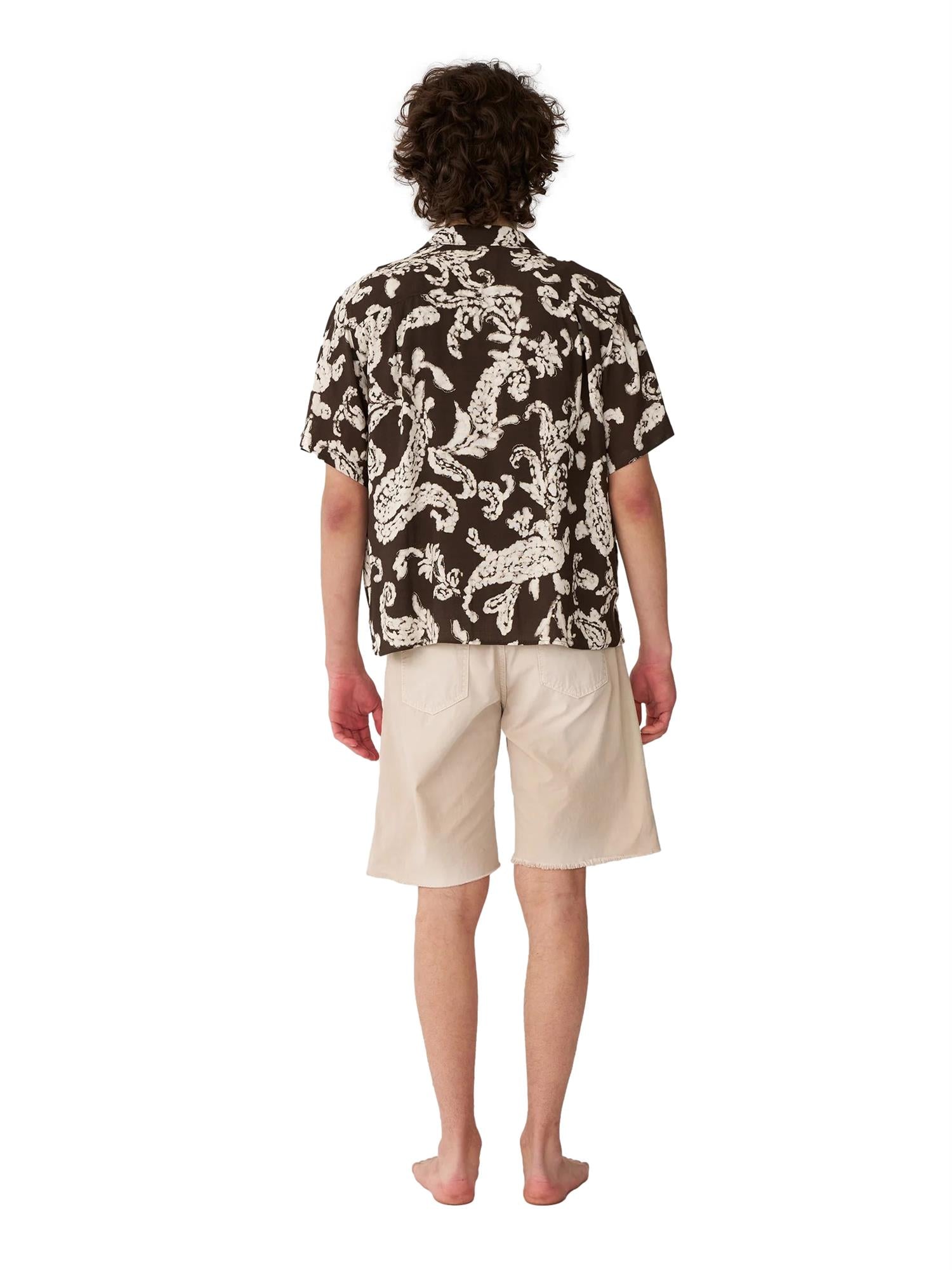 Stockholm Surfboard Club Hell Shirt Skjorte Brun Mønster - modostore.no