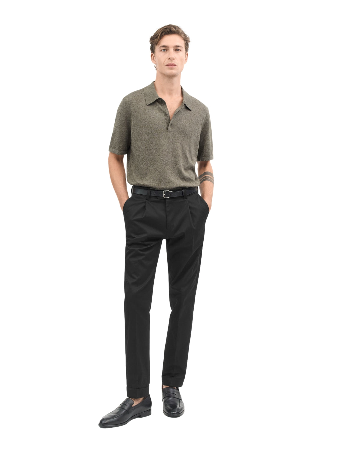 Tiger of Sweden Erros L T-shirt Brun Melert - modostore.no