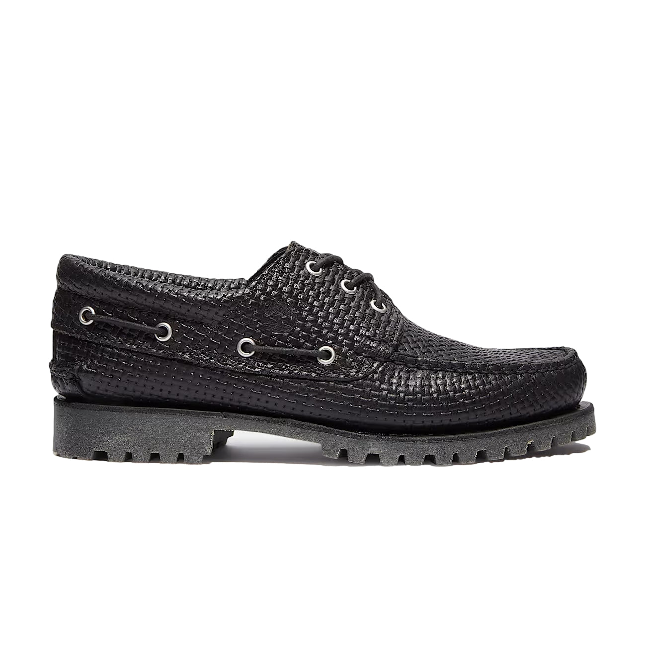 Timberland Authentic 3-Eye Lug Boat Shoe Sko Sort Mønster - modostore.no