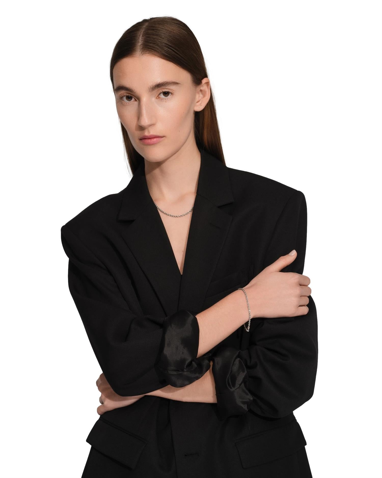 Tom Wood Rope Bracelet 7.7 Armbånd Sølv - modostore.no