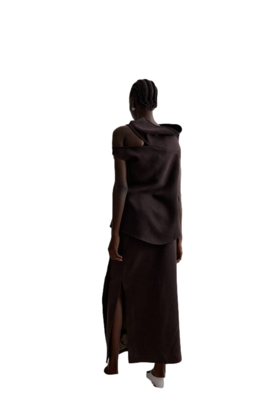 Viktoria Chan Jaya cut out top Topp Brun - modostore.no