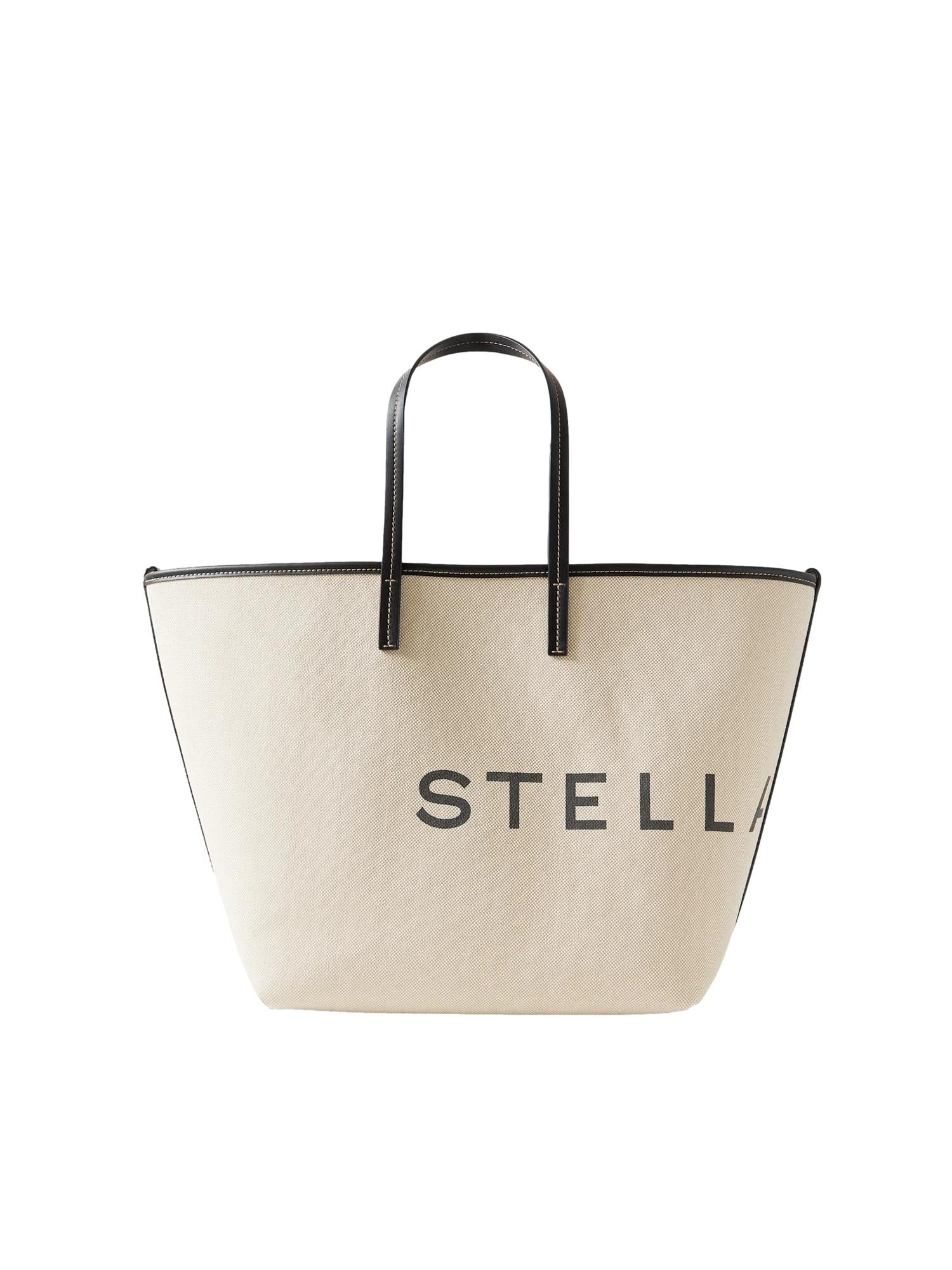 Stella McCartney Tote Bag Eco Canvas Veske Ecru - modostore.no
