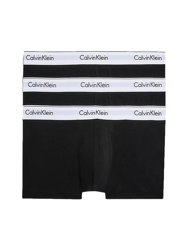 Calvin Klein Underwear 3PK Trunks Modern Stretch Boxershorts Sort - modostore.no