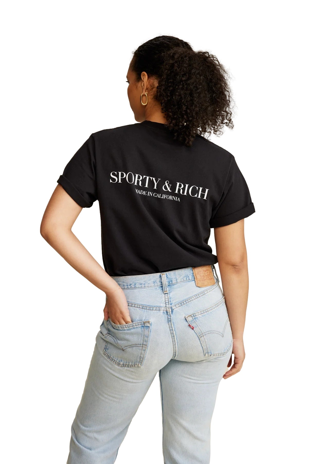 Sporty & Rich Made In California T Shirt T-shirt Sort - [shop.name]