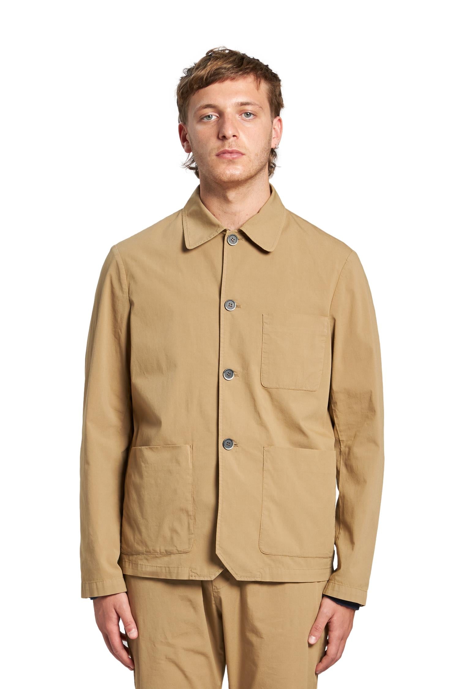 Barena Venezia Overshirt Visal Garbo Overshirt Beige - modostore.no