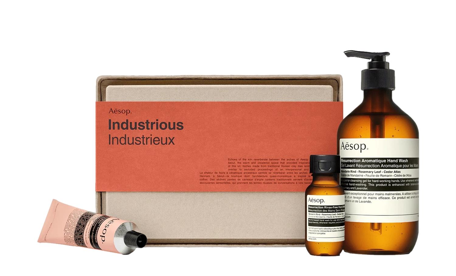 Aesop Gift kit 2022 - hand care trio (Industrious) Gaveeske - modostore.no