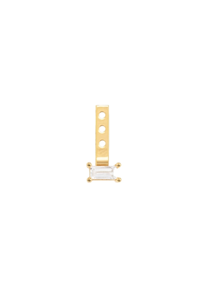 Emilia by Bon Dep Emilia Stud Charm NO. 4 barre Charm Gull - modostore.no