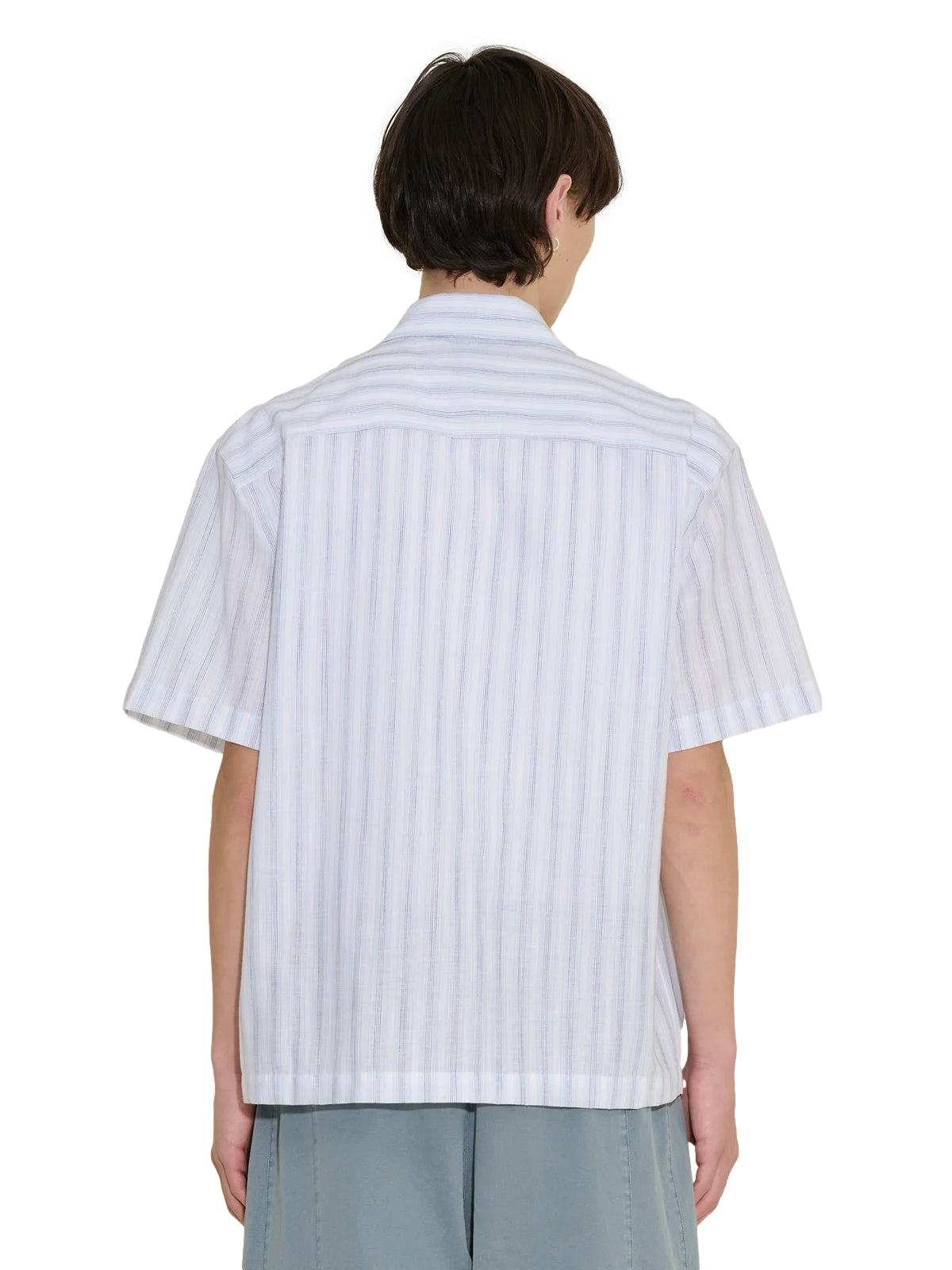 Holzweiler Pier Stripe Shirt Skjorte Blå Mønster - [shop.name]