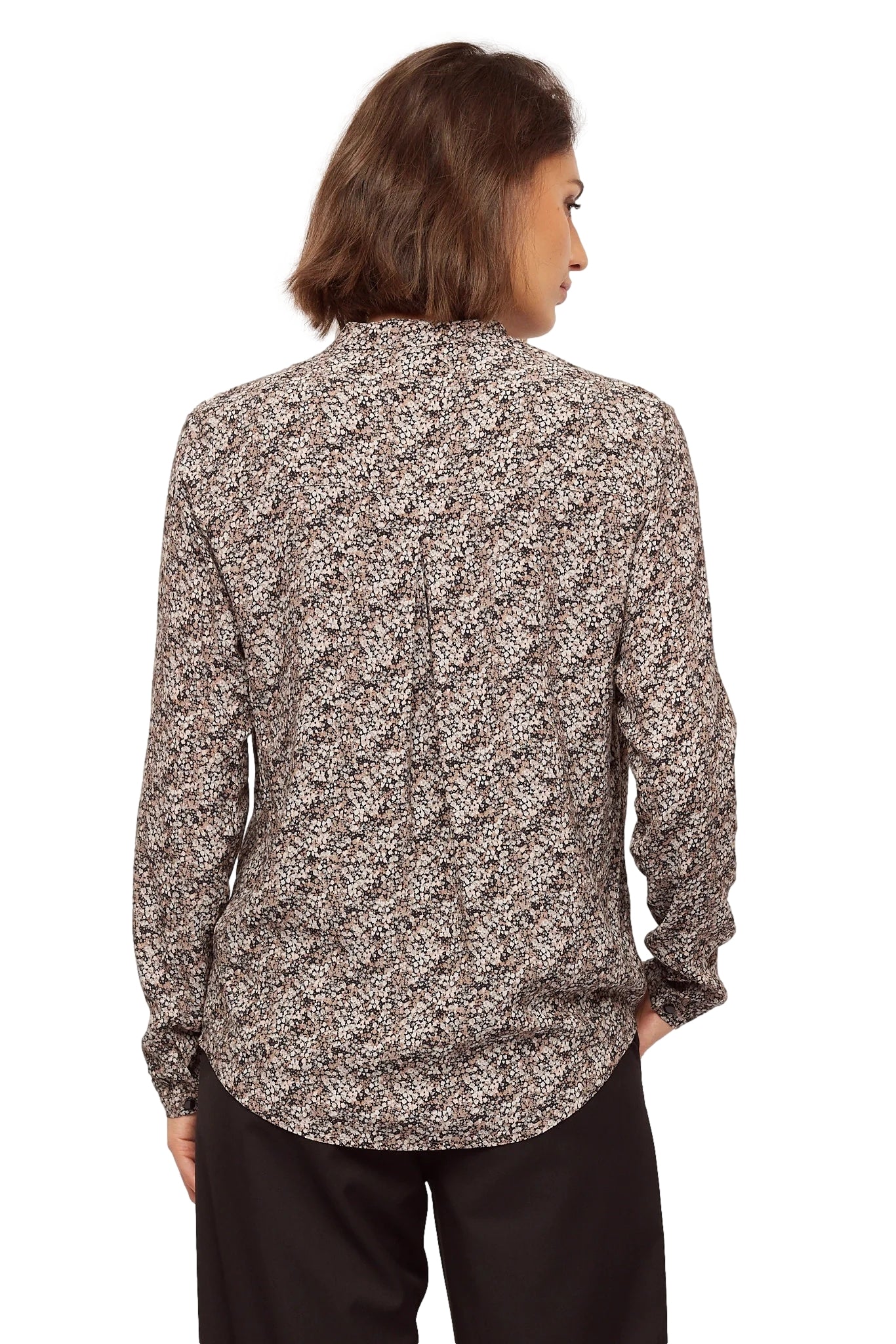 Once Untold Elisa Shirt Skjorte Brun Mønster - modostore.no