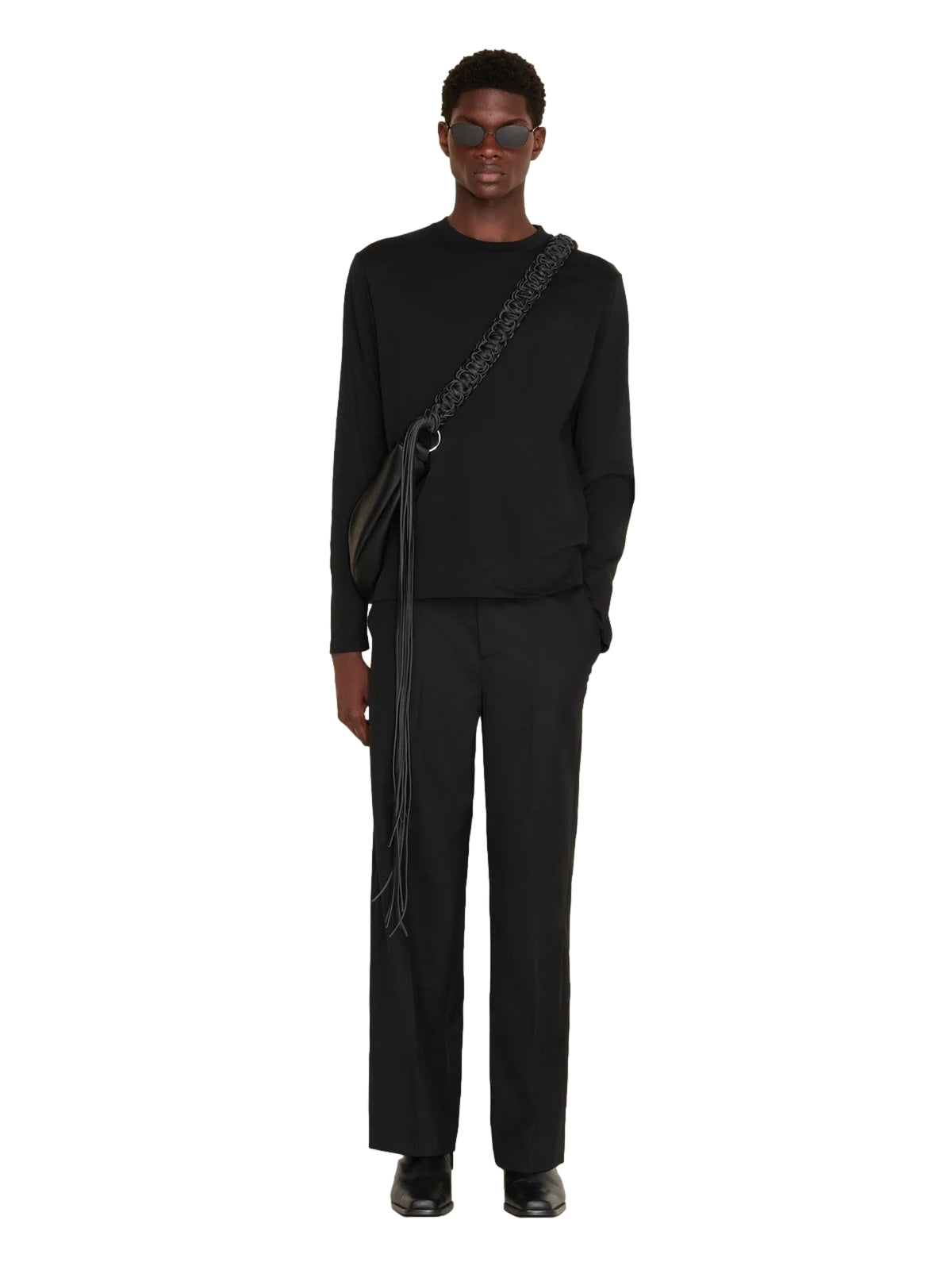 Holzweiler M. Regular Long Sleeve Genser Sort - modostore.no