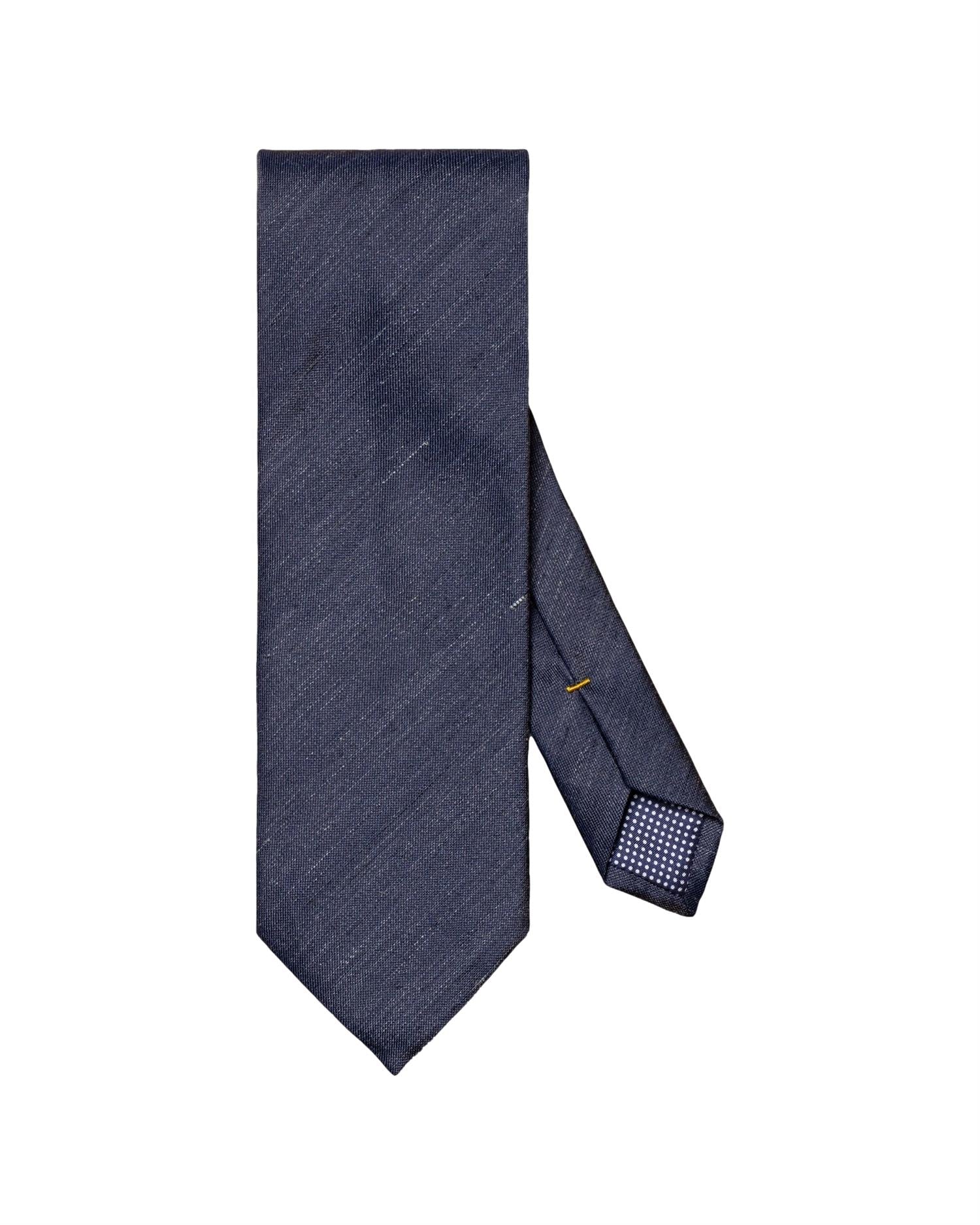 Eton Silk Linen Tie Slips Marine - modostore.no
