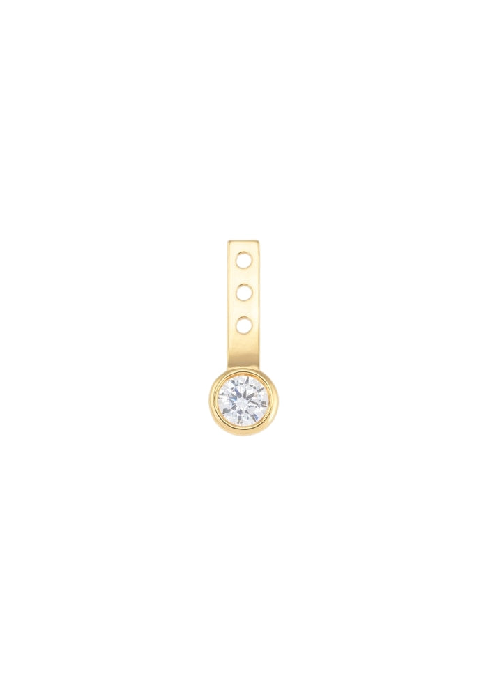 Emilia by Bon Dep Stud Charm NO.16 Cricle Charm Gull - [shop.name]