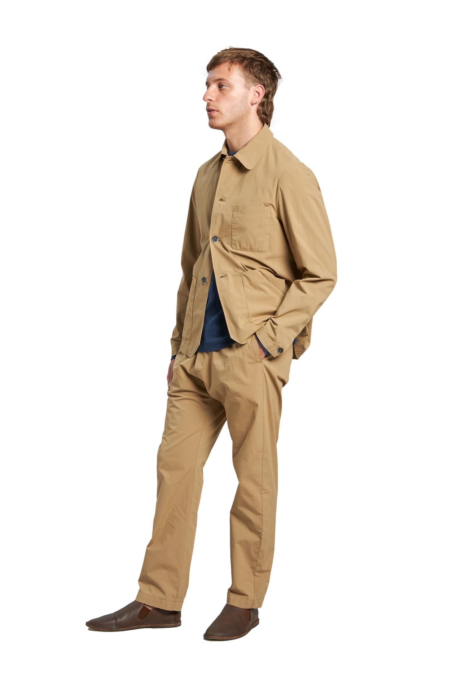 Barena Venezia Overshirt Visal Garbo Overshirt Beige - modostore.no