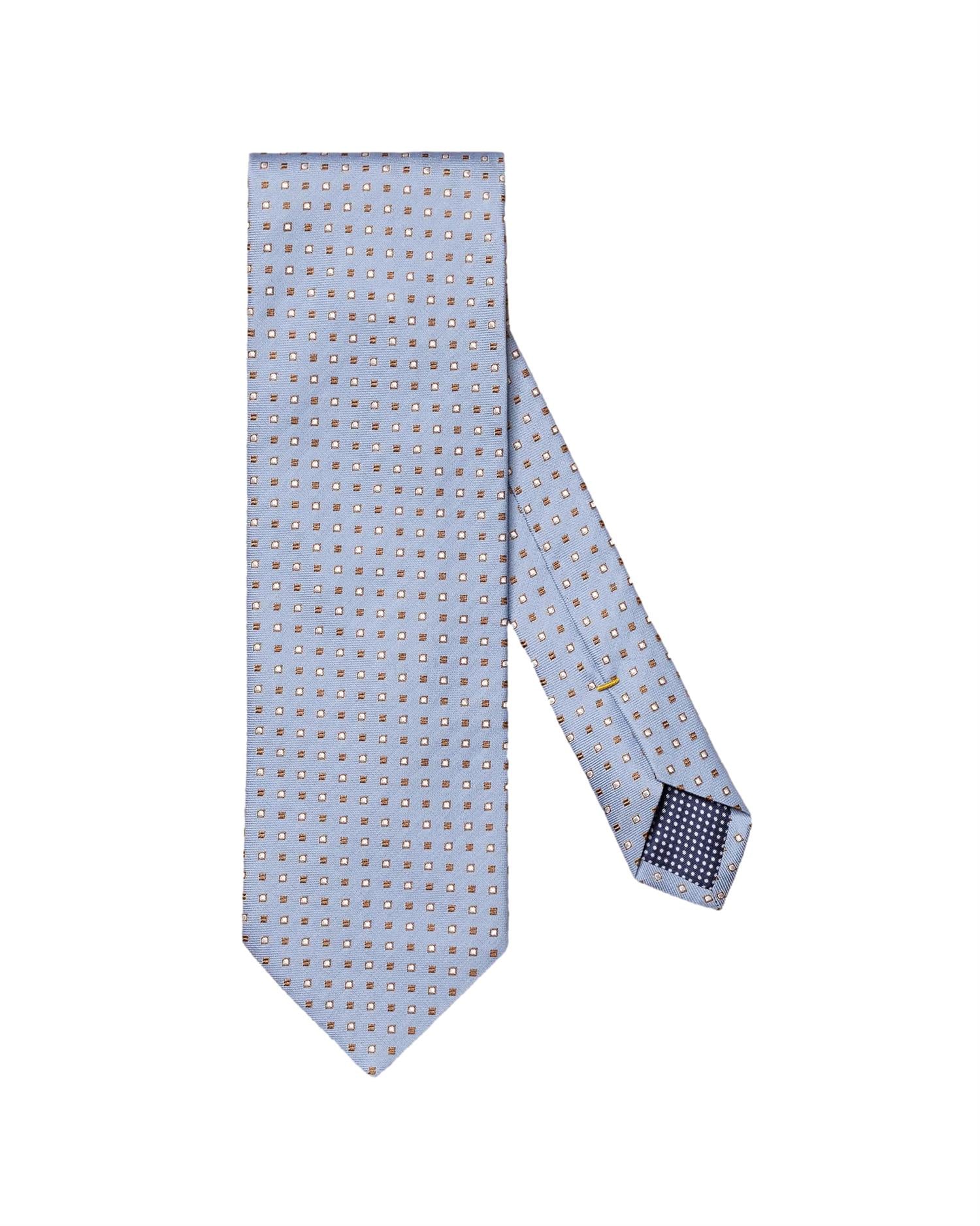Eton Silk Cotton Tie Slips Blå - modostore.no