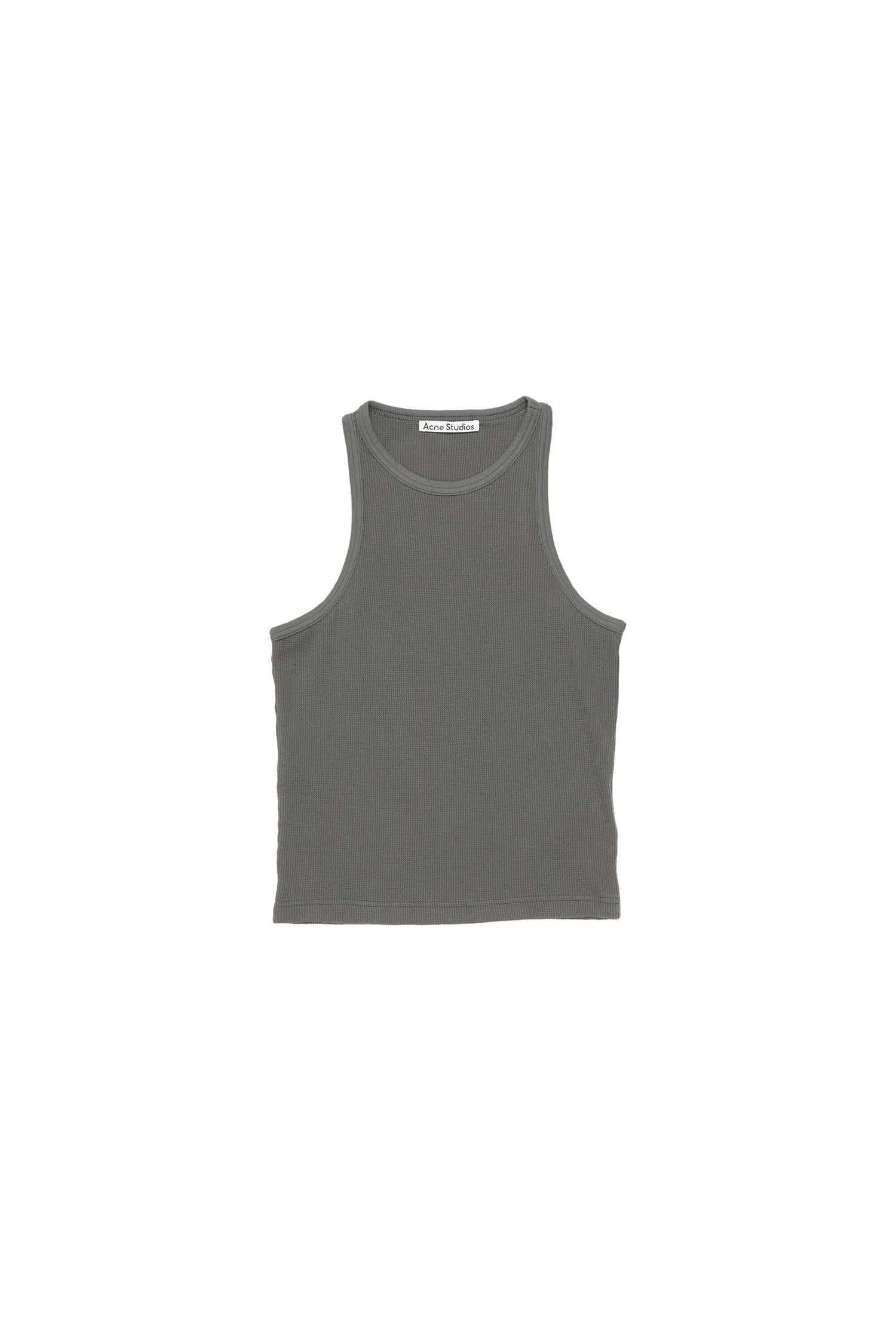 Acne Tank Top Fitted Singlet Grå - modostore.no