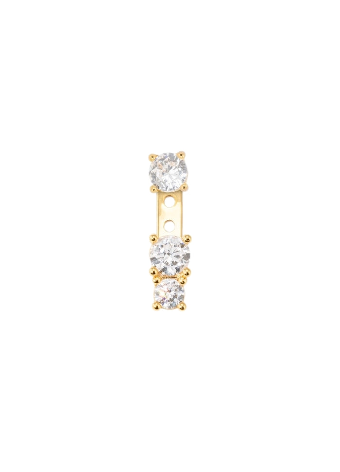 Emilia by Bon Dep Emilia Stud Charm NO. 5 duo square Charm Gull - modostore.no