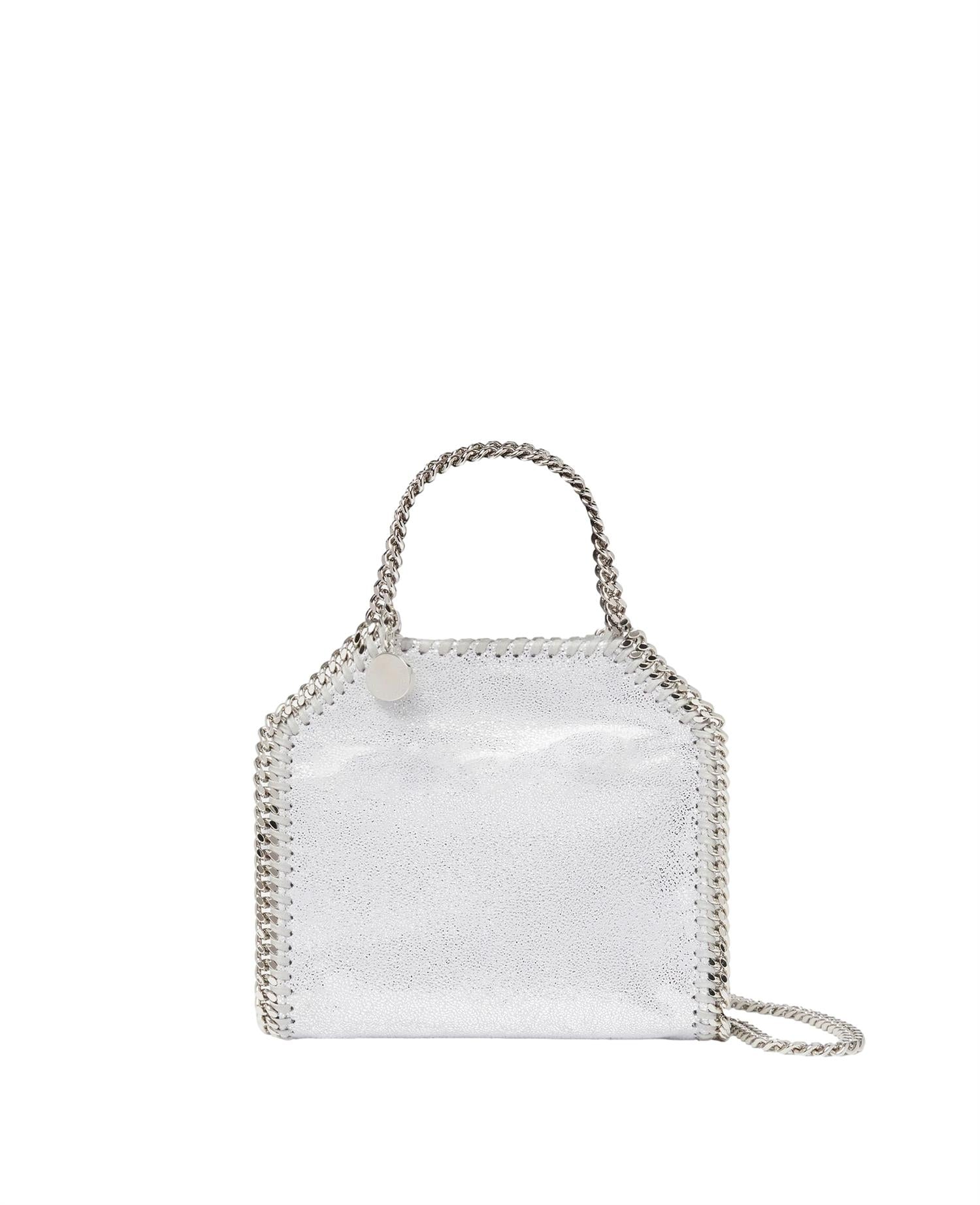 Stella McCartney Falabella Tiny Tote Veske Sølv - modostore.no