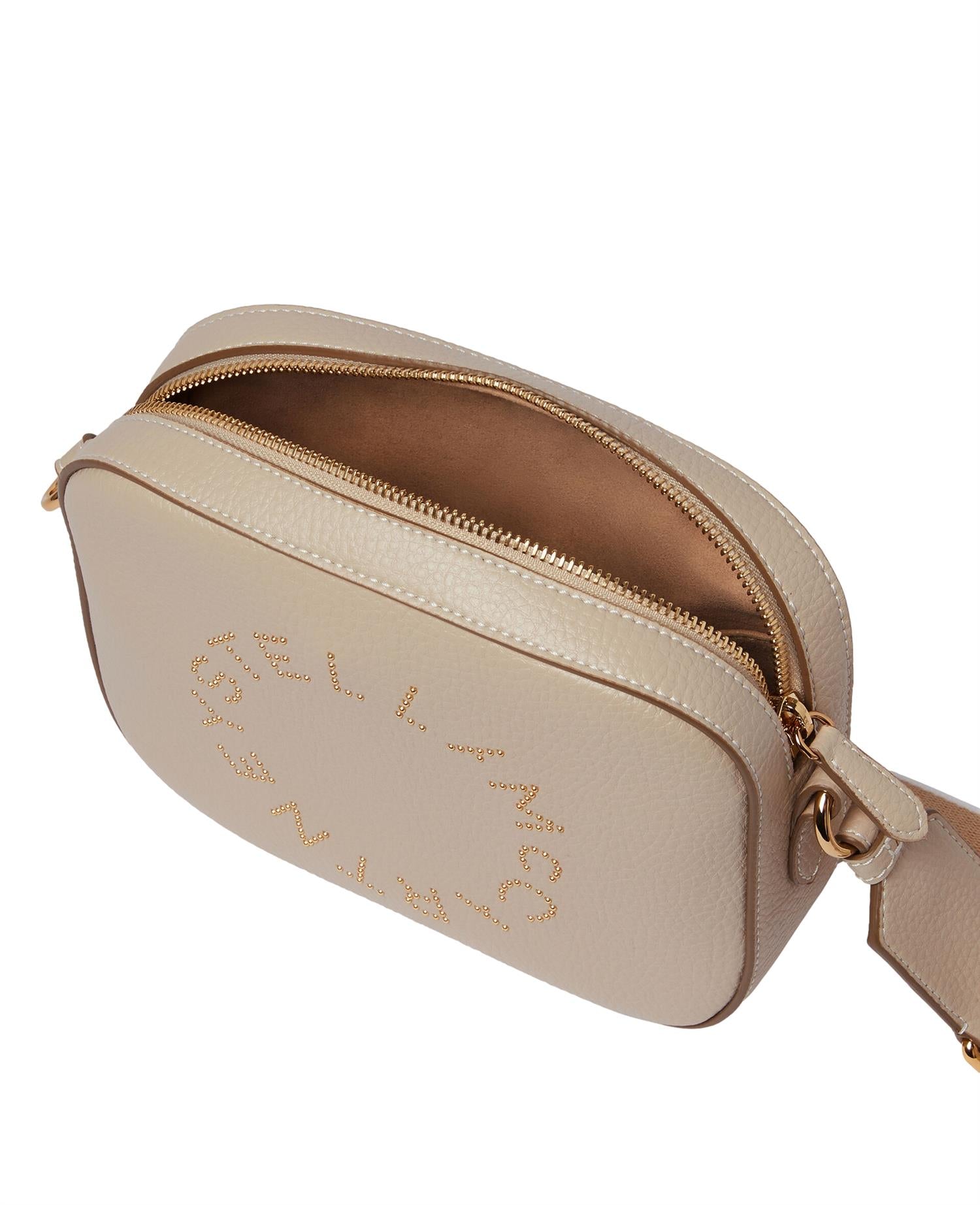 Stella McCartney Small Camera Bag Embossed Veske Beige - [modostore.no]