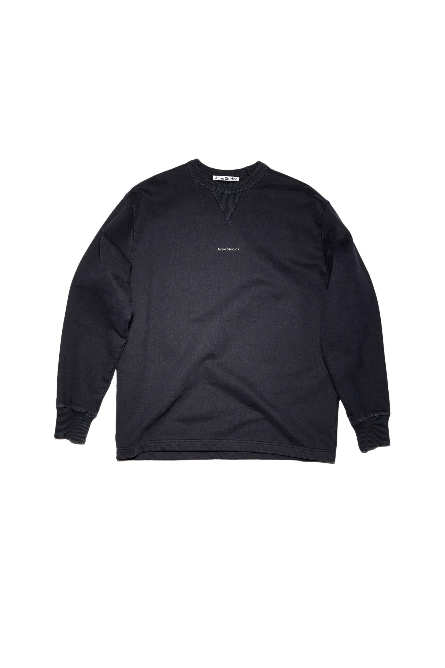 Acne Logo Longsleeve Longsleeve Sort - modostore.no