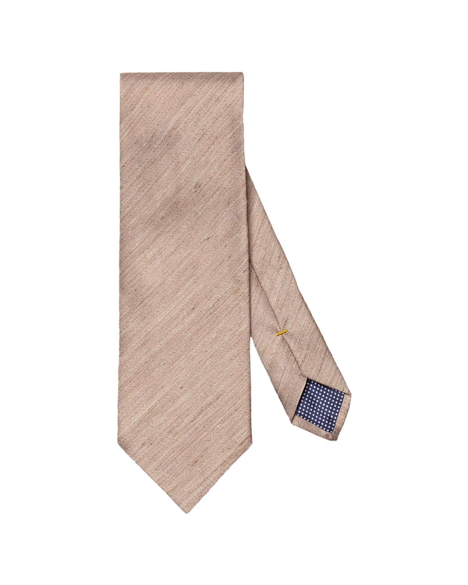 Eton Silk Linen Tie Slips Brun - [modostore.no]