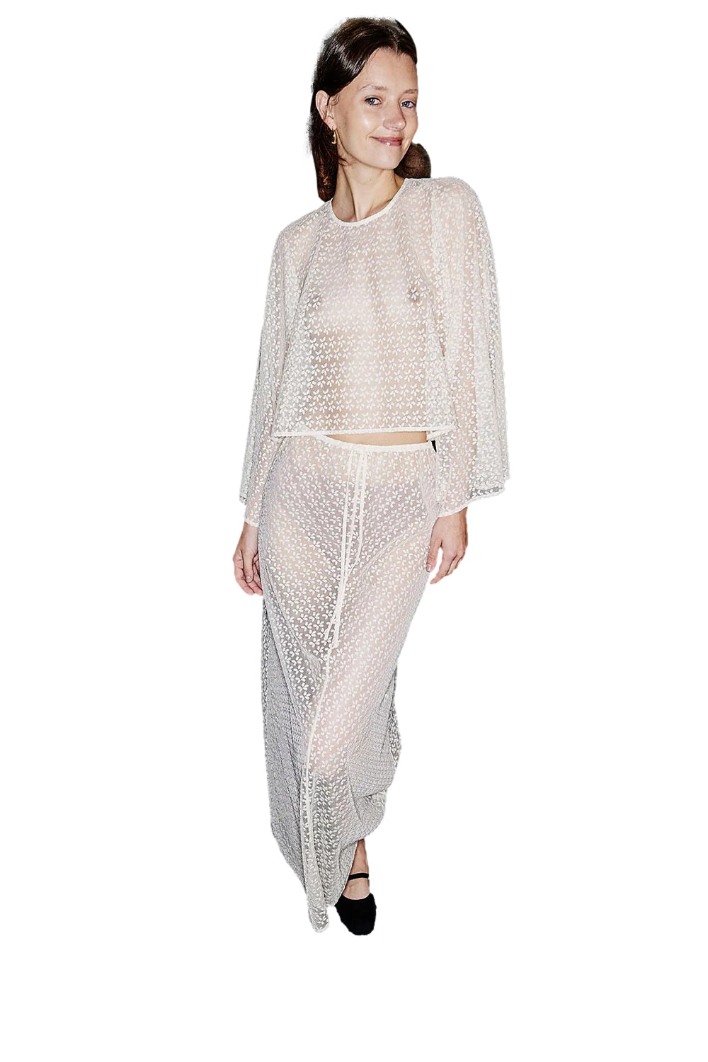 Blanca Studio Holland Skirt Skjørt Kremfarget - modostore.no