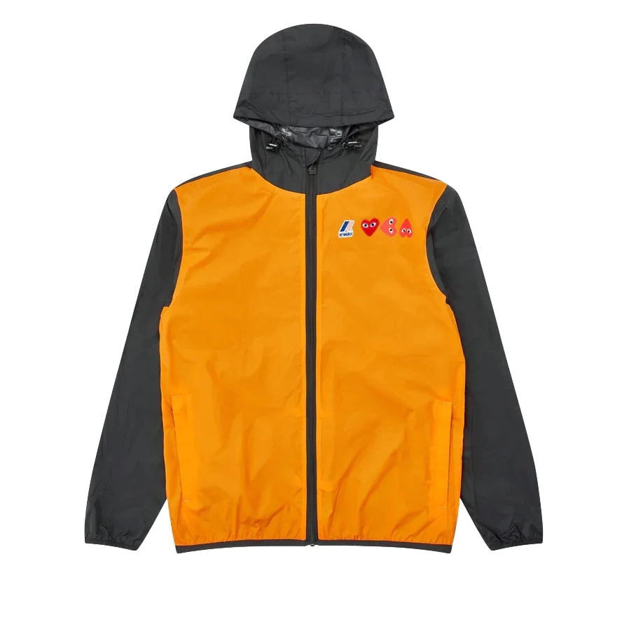 Comme des Garcons Play K-Way Zip Jacket Jakke Oransje - modostore.no