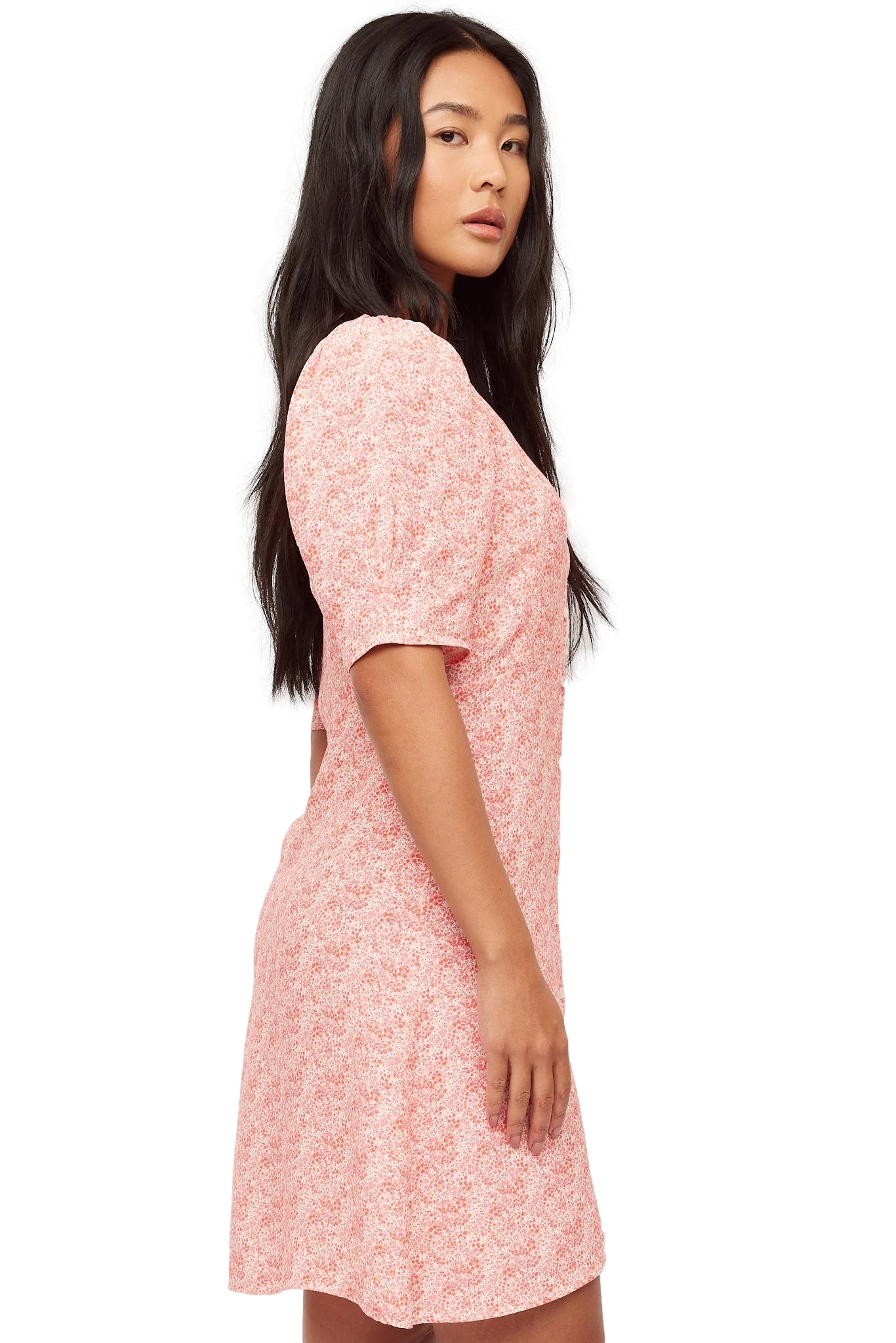 Once Untold Ellen Short Dress Kjole Rosa Mønster - modostore.no