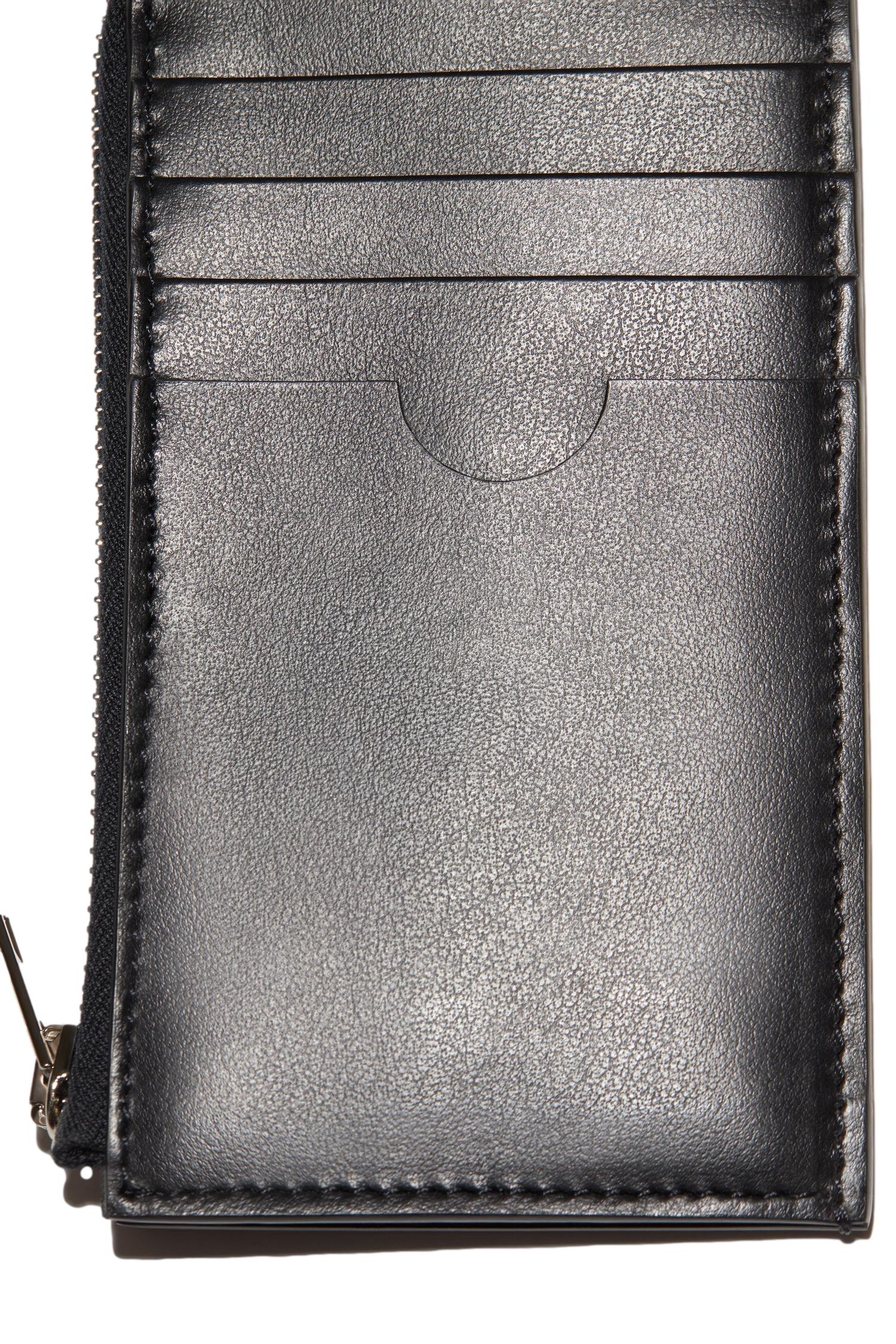 Acne WALLET LEATHER BLACK Lommebok Sort - modostore.no