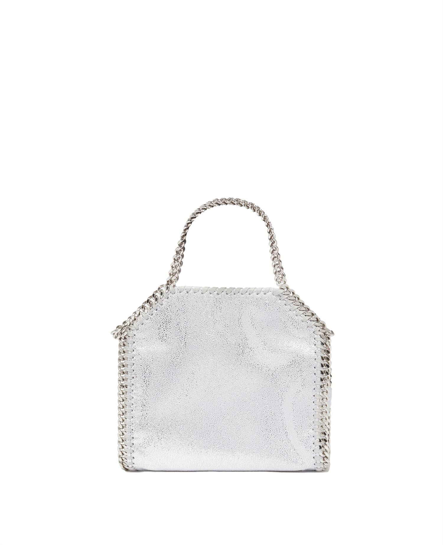 Stella McCartney Falabella Tiny Tote Veske Sølv - modostore.no