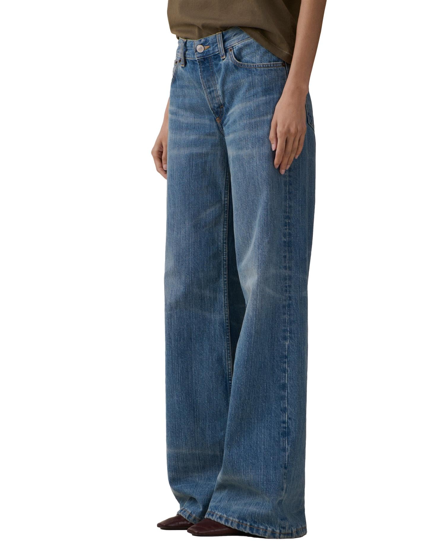 Jeanerica Kyoto Mid Blue Righe Jeans Blå
