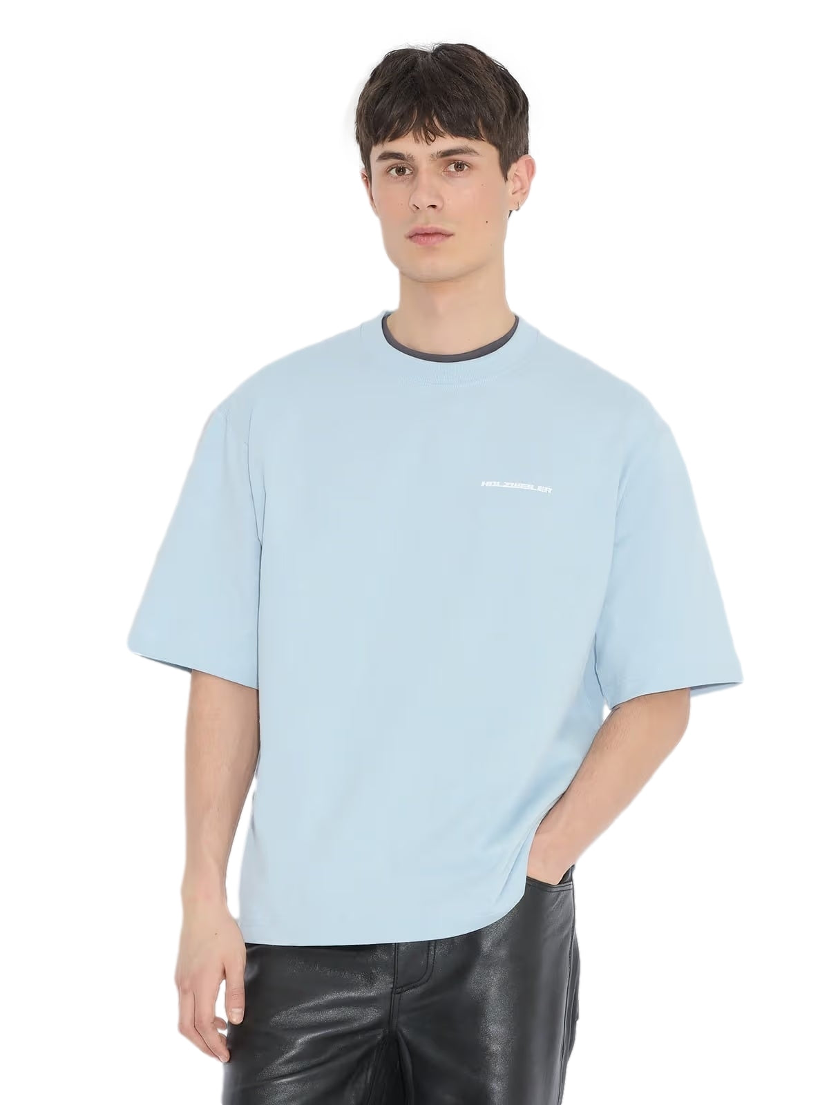 Holzweiler Ranger Sugarsnap Tee T-shirt Lyseblå - modostore.no