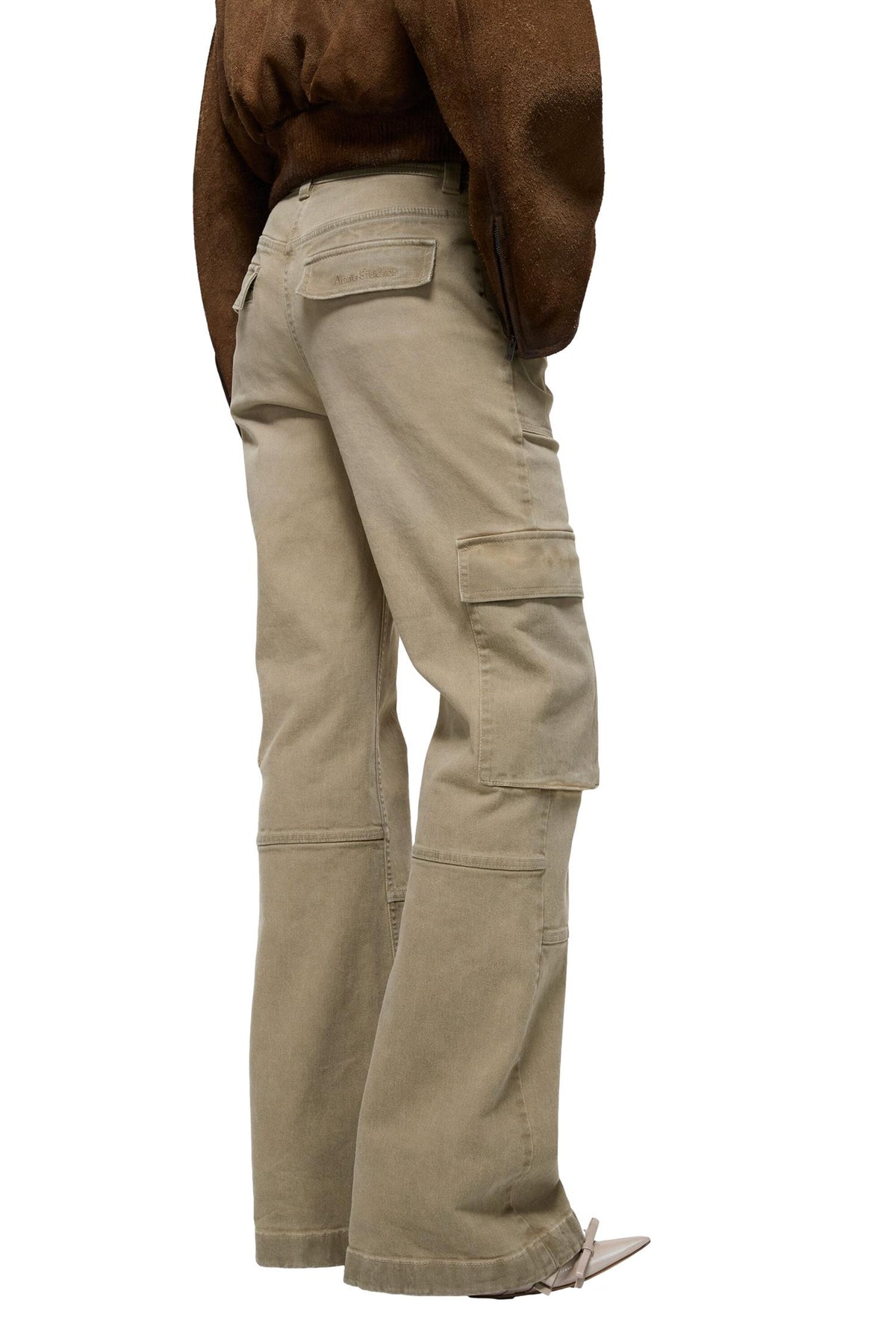 Acne Twill Cargo Trousers Bukse Cargo Beige