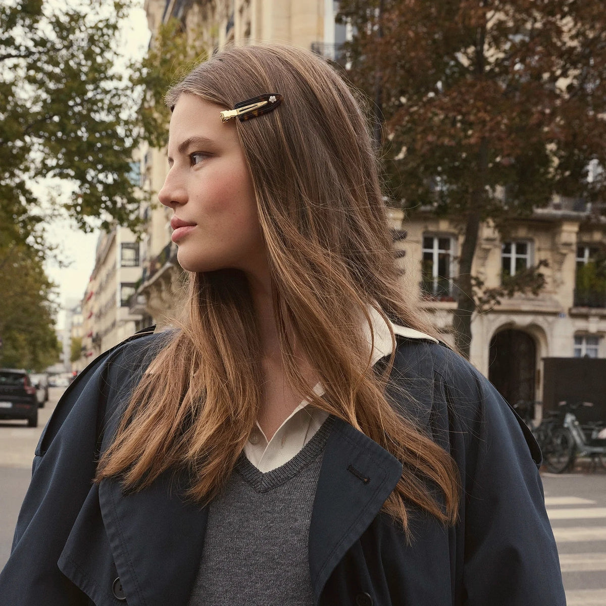 Maanesten Frea Hairclip Set Dark Tortoise Hårspenne Mørkebrun