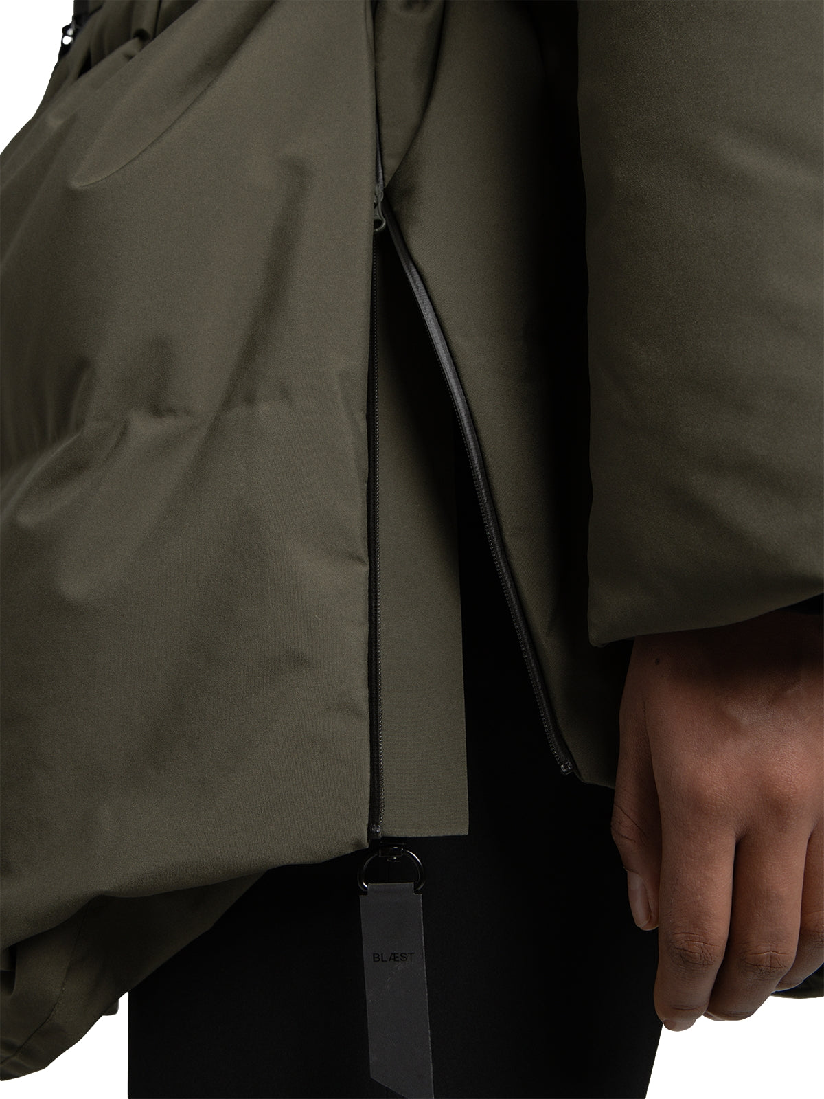 Blæst Spitsbergen Down Jacket Grape Leaf Jakke Oliven
