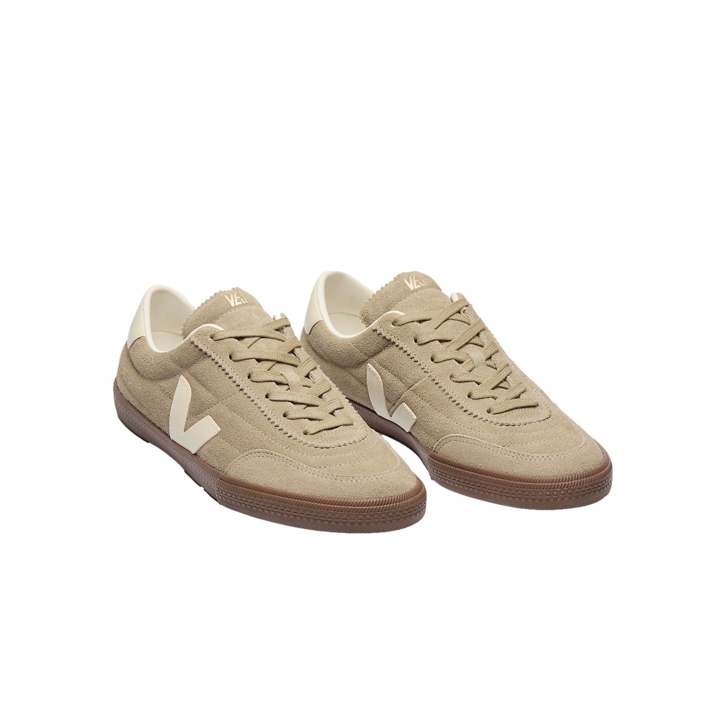 Veja Panenka Suede Taupe Pierre Bark Sko Beige - modostore.no