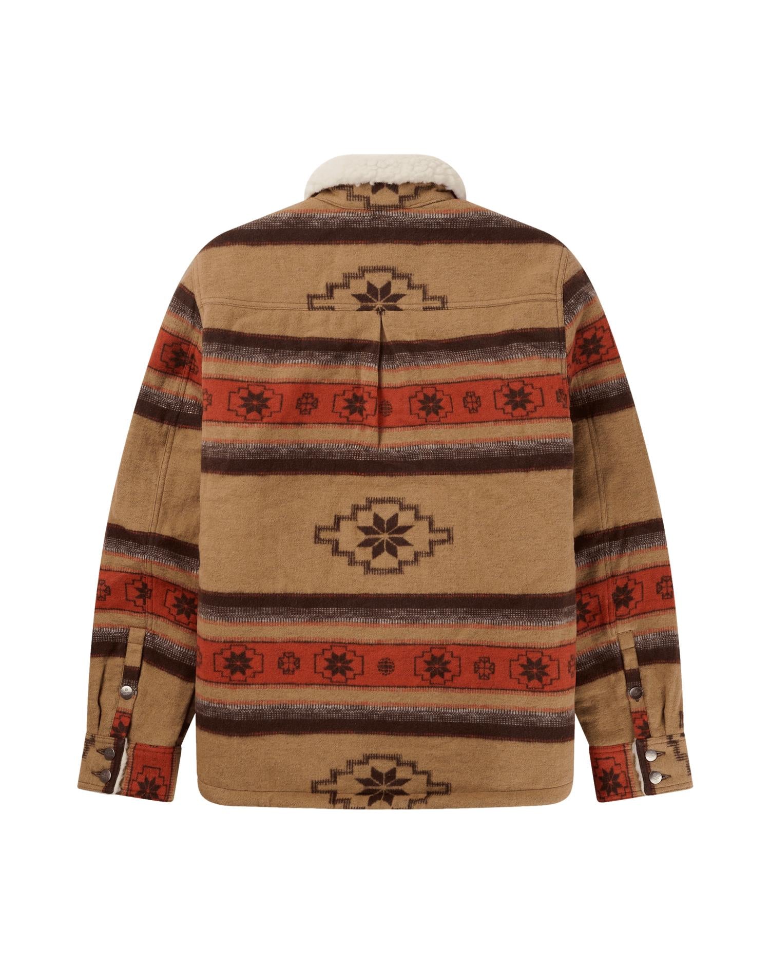 Amundsen Harvester Åkle Overshirt Jakke Beige Mønster