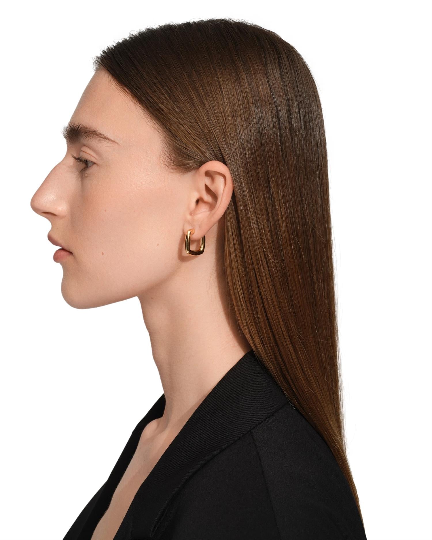 Tom Wood Frame Hoops M Øredobber Gull